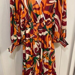 Flying Tomato Multicolor Long Sleeve Dress